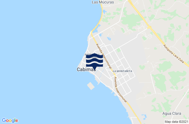 Cabimas, Venezuelaの潮見表地図