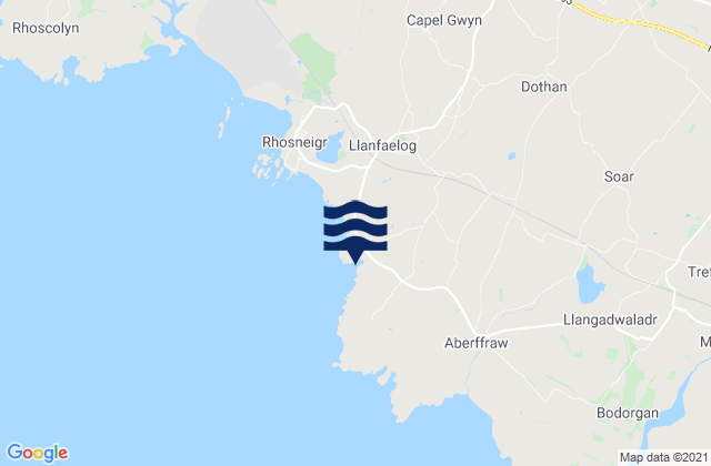Cable Bay, United Kingdomの潮見表地図