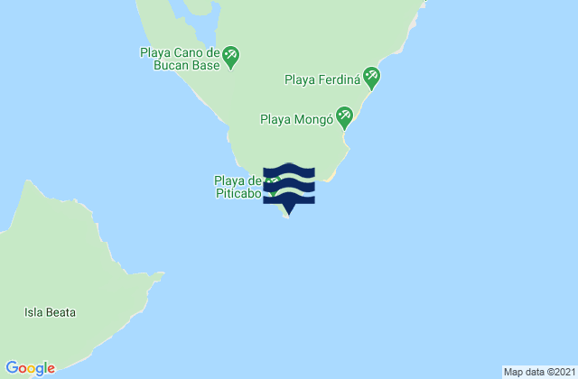 Cabo Beata, Dominican Republicの潮見表地図