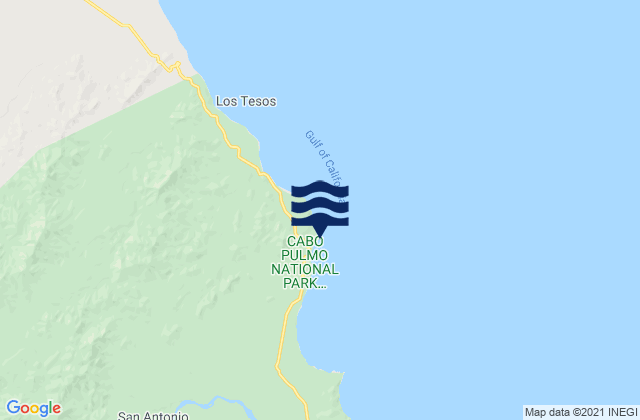 Cabo Pulmo, Mexicoの潮見表地図
