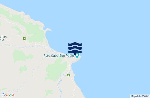 Cabo San Pablo, Argentinaの潮見表地図