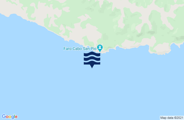 Cabo San Pío, Argentinaの潮見表地図