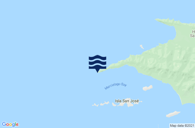 Cabo Santa Elena, Costa Ricaの潮見表地図