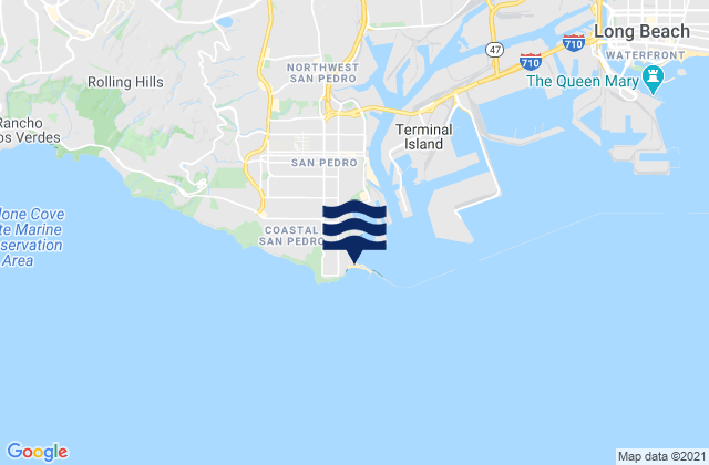 Cabrillo Beach, United Statesの潮見表地図