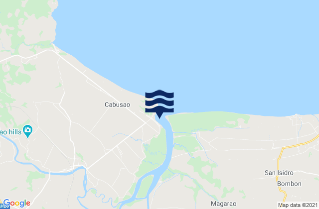 Cabusao, Philippinesの潮見表地図