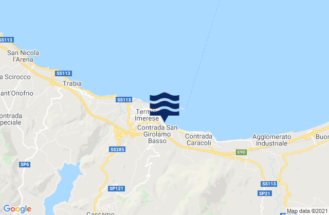 Caccamo, Italyの潮見表地図
