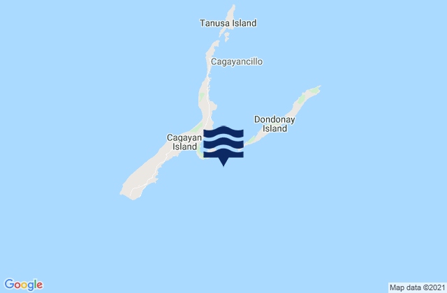 Cagayan Anchorage Cagayan Island, Philippinesの潮見表地図