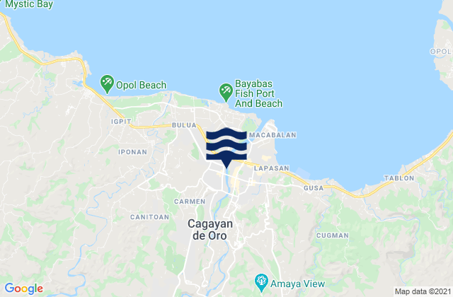 Cagayan de Oro, Philippinesの潮見表地図