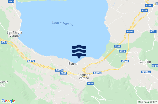 Cagnano Varano, Italyの潮見表地図