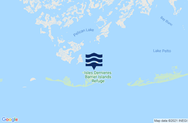 Caillou Boca Caillou Bay, United Statesの潮見表地図