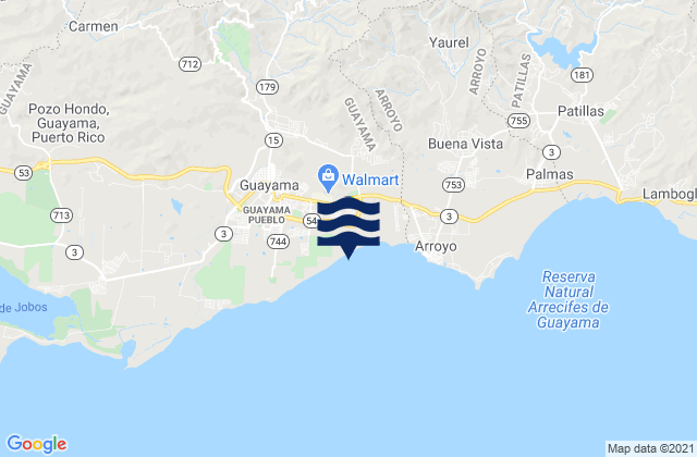 Caimital Barrio, Puerto Ricoの潮見表地図