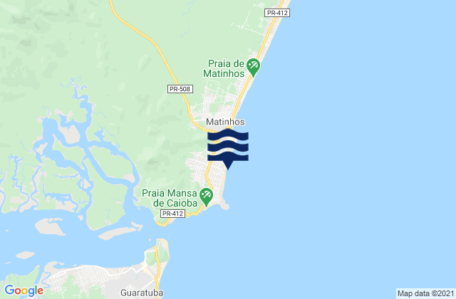 Caioba, Brazilの潮見表地図