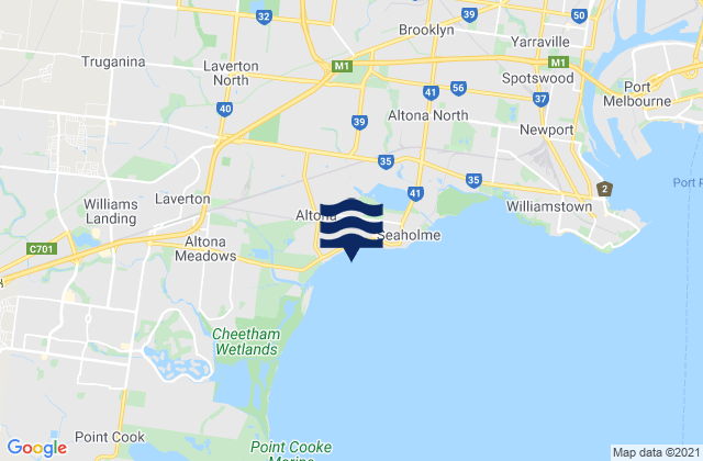 Cairnlea, Australiaの潮見表地図