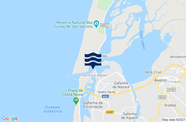 Cais Comercial, Portugalの潮見表地図