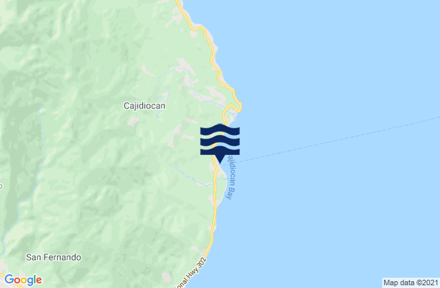 Cajidiocan, Philippinesの潮見表地図