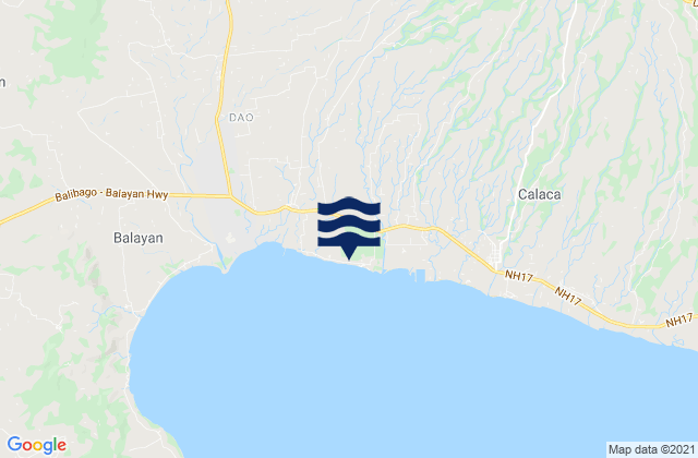 Calantas, Philippinesの潮見表地図