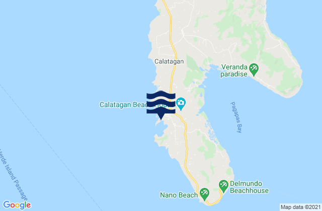 Calatagan, Philippinesの潮見表地図