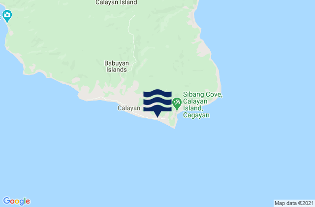 Calayan Island, Philippinesの潮見表地図