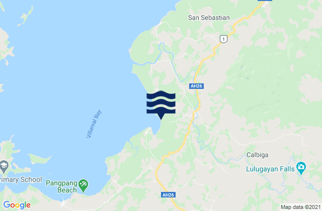Calbiga, Philippinesの潮見表地図