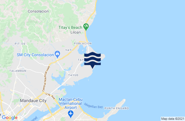 Calero, Philippinesの潮見表地図