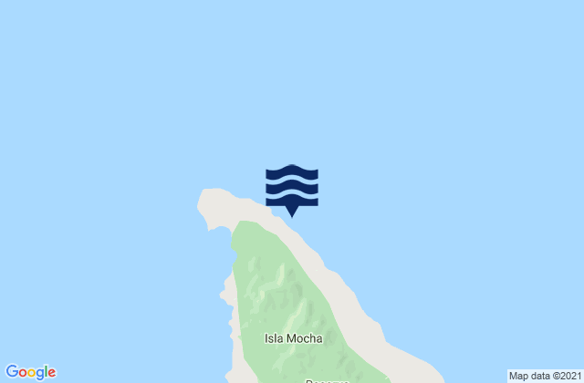 Caleta La Hacienda Isla Mocha, Chileの潮見表地図