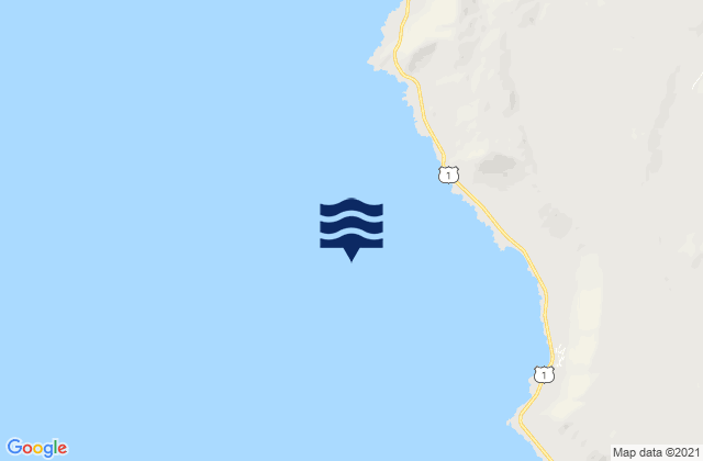Caleta Lobos, Chileの潮見表地図