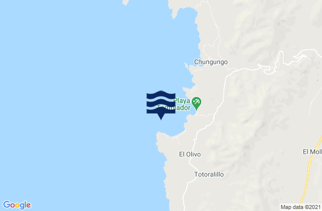 Caleta Totoralillo, Chileの潮見表地図