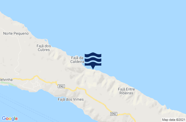 Calheta de São Jorge, Portugalの潮見表地図