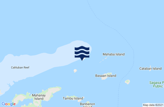 Calituban, Philippinesの潮見表地図