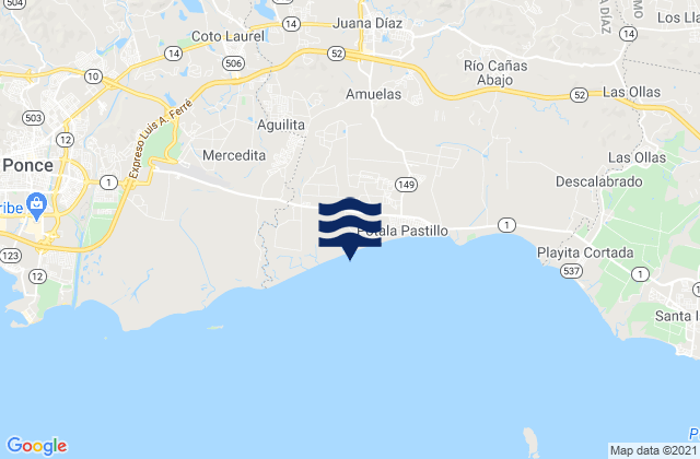 Callabo Barrio, Puerto Ricoの潮見表地図