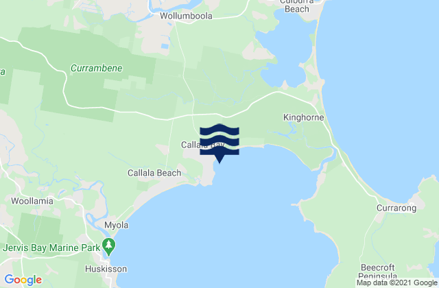 Callala, Australiaの潮見表地図