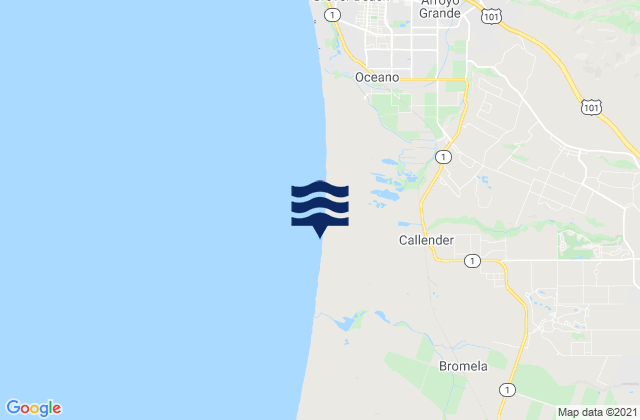 Callender, United Statesの潮見表地図