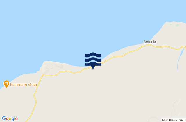 Caluula, Somaliaの潮見表地図