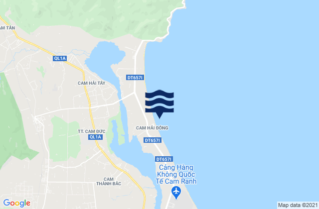 Cam Lâm, Vietnamの潮見表地図