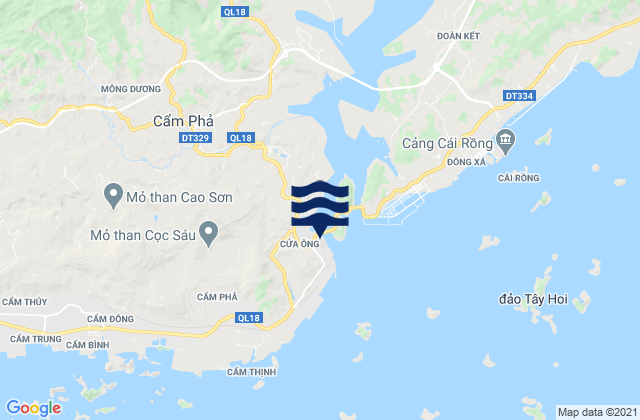 Cam Pha, Vietnamの潮見表地図