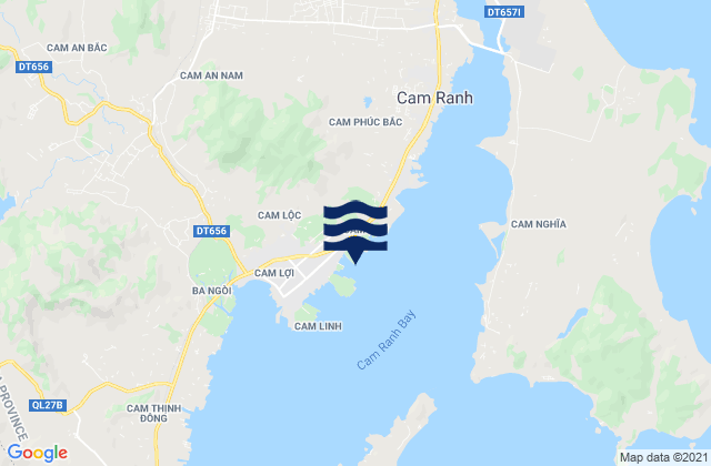 Cam Ranh, Vietnamの潮見表地図
