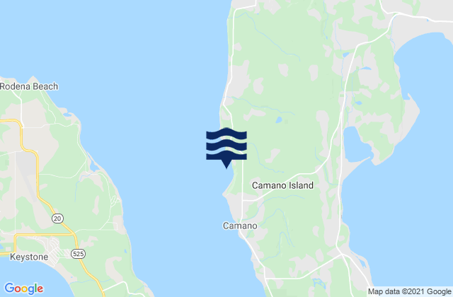 Camano Island, United Statesの潮見表地図