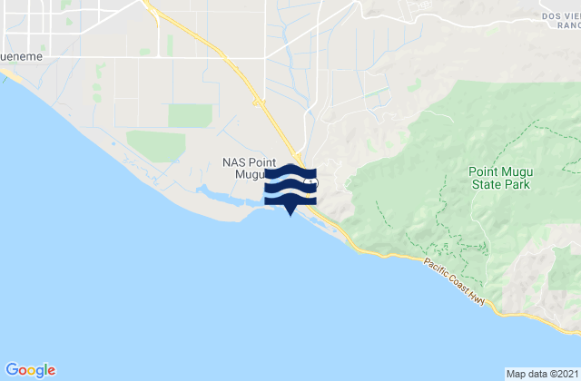 Camarillo, United Statesの潮見表地図