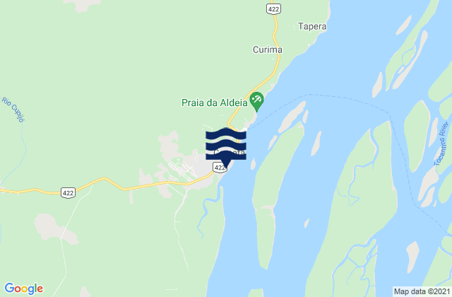Cameta, Brazilの潮見表地図