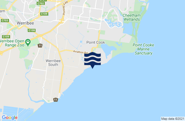 Camp Point, Australiaの潮見表地図