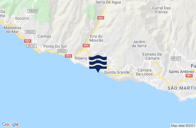 Campanário, Portugalの潮見表地図