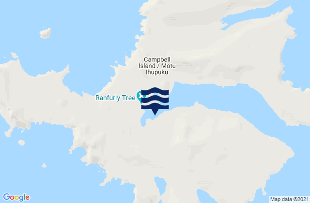 Campbell Island/Motu Ihupuku - Perseverance Harbour, New Zealandの潮見表地図