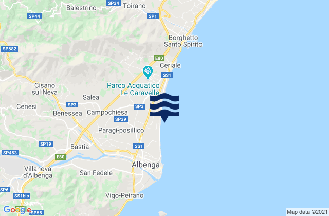 Campochiesa, Italyの潮見表地図