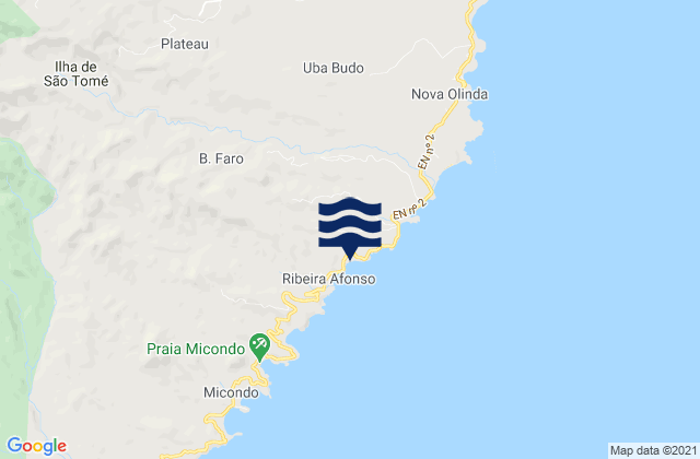 Cantagalo District, Sao Tome and Principeの潮見表地図
