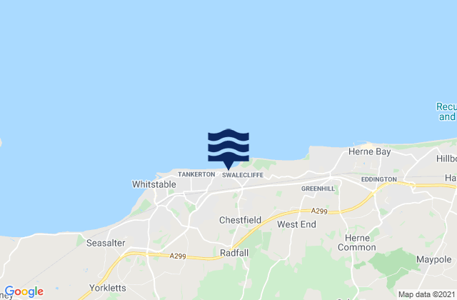 Canterbury, United Kingdomの潮見表地図