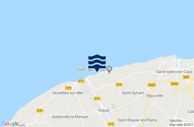 Cany-Barville, Franceの潮見表地図