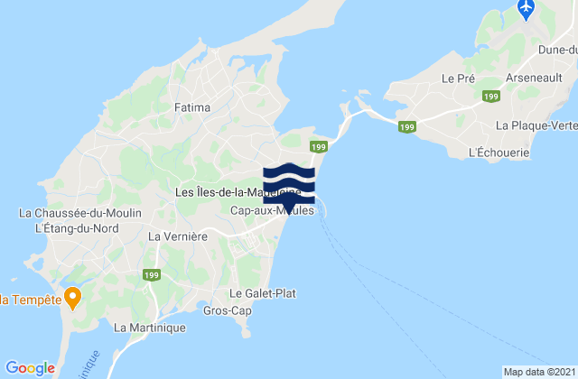 Cap-aux-Meules, Canadaの潮見表地図