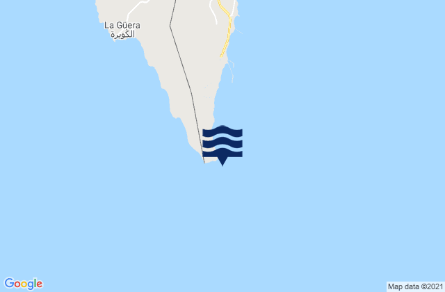Cap Blanc, Mauritaniaの潮見表地図