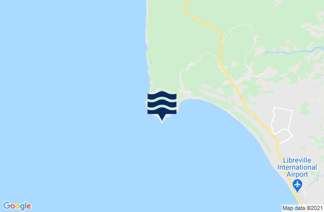 Cap Santa Clara, Gabonの潮見表地図
