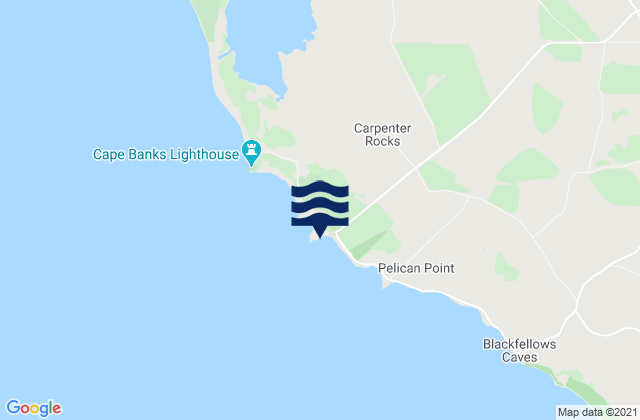 Cape Banks, Australiaの潮見表地図